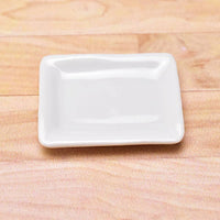 Miniature parts Pottery M size [MPLP39] (ceramic plate / color: white)