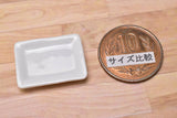 Miniature parts Pottery M size [MPLP39] (ceramic plate / color: white)