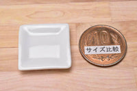 Miniature parts Pottery M size [MPLP40] (ceramic plate / color: white)