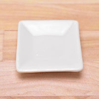 Miniature parts Pottery M size [MPLP48] (ceramic plate / color: white)