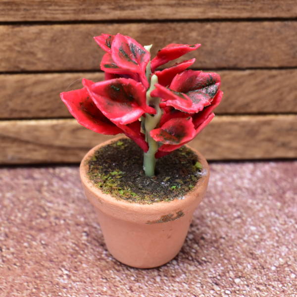 Miniature parts Potted foliage plant [PNL34] (1/12 scale)