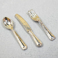 Miniature parts cutlery set (fork, knife, spoon) [CTL1] (1/12 scale) [m-s] [SM]