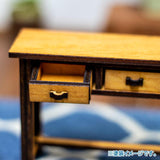 [Counter table with drawer] Miniature kit 1/12 scale Unpainted / Unassembled (Dollhouse furniture URARA)