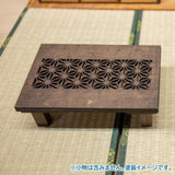 [Japanese carving table (top plate japanese lime)] Miniature kit 1/12 scale Unpainted / Unassembled (Dollhouse furniture URARA)