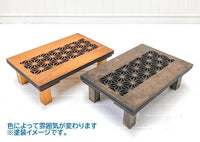 [Japanese carving table (top plate japanese lime)] Miniature kit 1/12 scale Unpainted / Unassembled (Dollhouse furniture URARA)