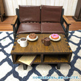 [Iron-style sofa (for 2 people)] Miniature kit 1/12 scale Unpainted / Unassembled (Dollhouse furniture URARA)