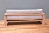 1/12 scale miniature furniture 3-seat sofa (white)