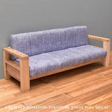 1/12 scale miniature furniture 3-seat sofa (blue)