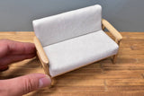 Miniature furniture 1/12 scale sofa 3-piece set (white) [ZH004]