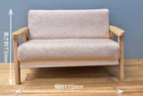 Miniature furniture 1/12 scale sofa 3-piece set (beige) [ZH005]