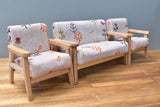 Miniature furniture 1/12 scale sofa 3-piece set (pattern) [ZH007]