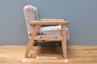 Miniature furniture 1/12 scale sofa 3-piece set (pattern) [ZH007]